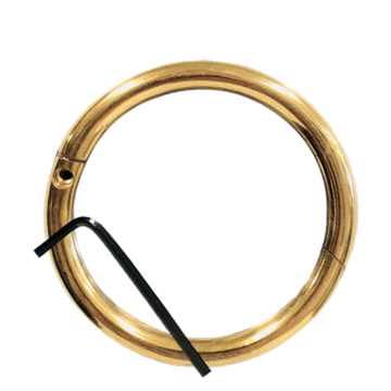 Agri-Pro 3 in Width 5/16 in Thickness Brass Bull Ring
