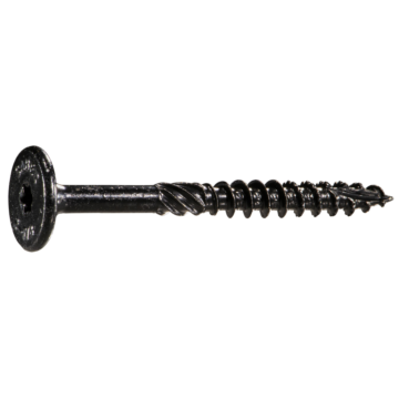 Midwest Fastener 5/16" x 2-7/8" Flat Head, Structural Screw, XL1500 Coating, Black (Bulk Box 50 pc)