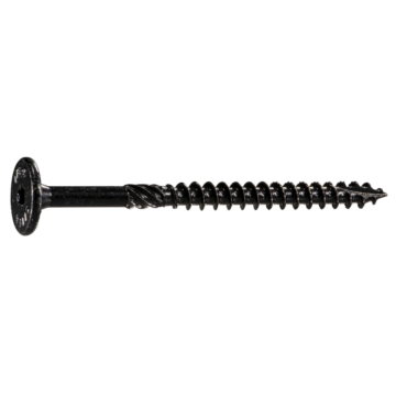 Midwest Fastener 5/16" x 3-3/4" Flat Head, Structural Screw, XL1500 Coating, Black (Bulk Box 50 pc)