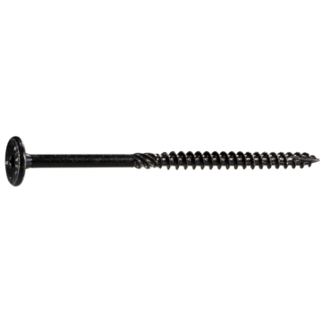 Midwest Fastener 5/16" x 5" Flat Head, Structural Screw, XL1500 Coating, Black (Bulk Box 25 pc)