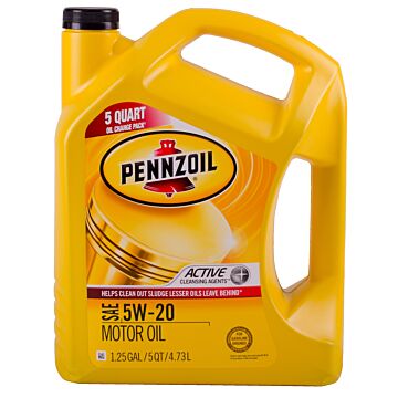 Pennzoil 5W20 Motor Oil, 5 Quart