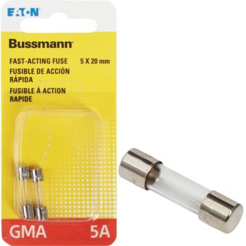 Bussmann 5A GMA Glass Tube Electronic Fuse (2-Pack)