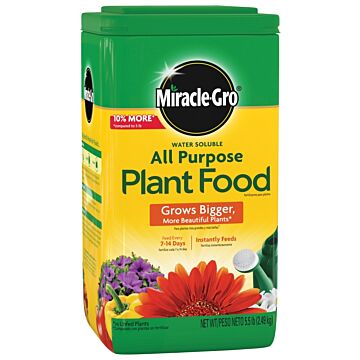 Miracle-Gro 1011410 Water Soluble All-Purpose Plant Food, 5 lb, Solid, 24-8-16 N-P-K Ratio
