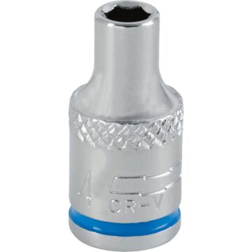 Channellock 1/4 In. Drive 4 mm 6-Point Shallow Metric Socket