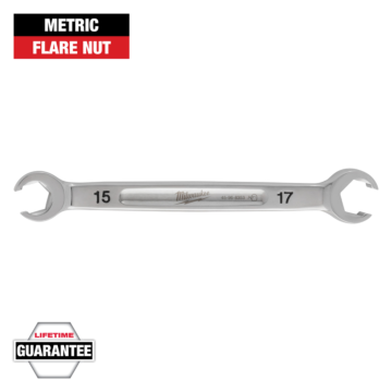 Milwaukee 15mm X 17mm Double End Flare Nut Wrench
