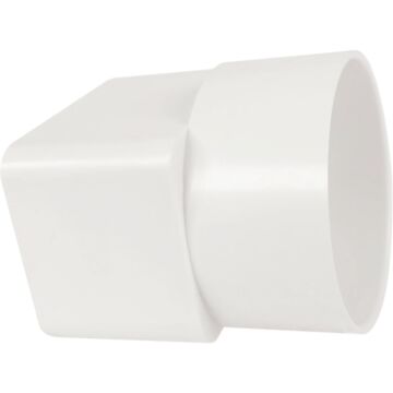 IPEX Canplas 2 In. x 3 In. x 3 In. White Styrene Downspout Adapter