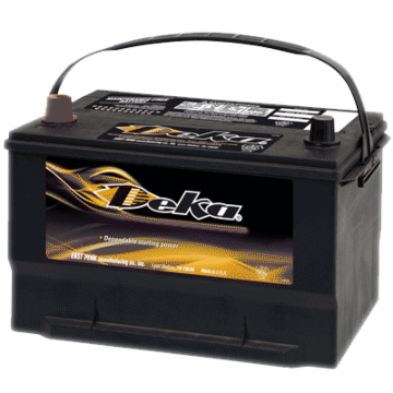 Deka 12 V Tapered Post 650 Flooded Automotive Battery