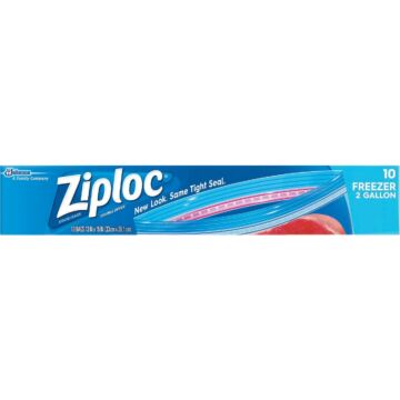 Ziploc 2 Gal. Double Zipper Freezer Bag (10-Count)