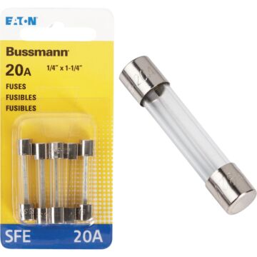 Bussmann 20-Amp 32-Volt SFE Glass Tube Automotive Fuse (5-Pack)