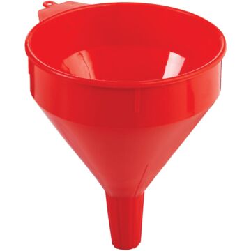 LubriMatic Plastic All-Purpose Funnel (Red) 2 qt