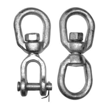 5/8 in 5200 lb Hot Dipped Galvanized Eye & Eye Swivel