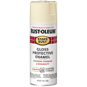 Stops Rust® Spray Paint and Rust Prevention - Protective Enamel Spray Paint - 12 oz. Spray - Antique White