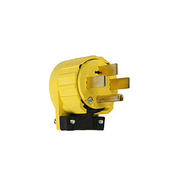 Pass & Seymour Miscellaneous Configurations - Angled Plug, Yellow