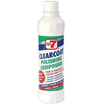 NO 7® Cyclo Industries NO 7® 06610 8 oz Bottle Clear Clearcoat Polishing Compound