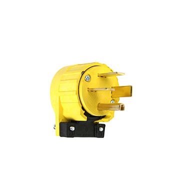 Pass & Seymour Miscellaneous Configurations - Angled Plug, Yellow