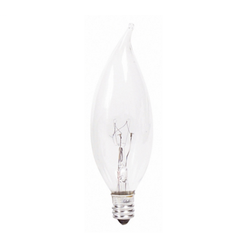 Philips DuraMax 40W Clear Candelabra BA9 Incandescent Bent Tip Light Bulb (2-Pack)
