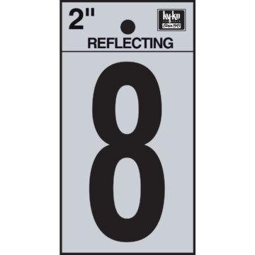Hy-Ko Vinyl 2 In. Reflective Adhesive Number Eight