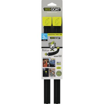 Twisted GOAT 3 Ft. Industrial Twist Ties (2-Pack)