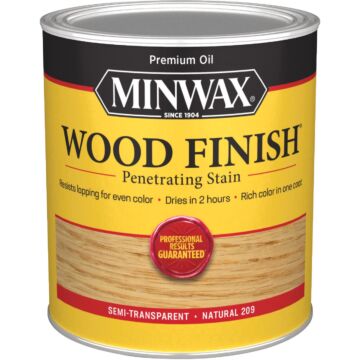 Minwax Wood Finish Penetrating Stain, Natural, 1 Qt.