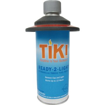Tiki Ready-2-light 12 Oz. Metal Fuel Canister with Torch Fuel