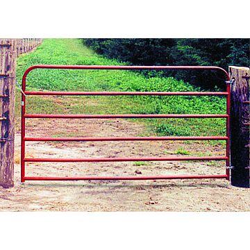 Behlen Country 40130141 Utility Gate, 168 in W Gate, 50 in H Gate, 20 ga Frame Tube/Channel, Red