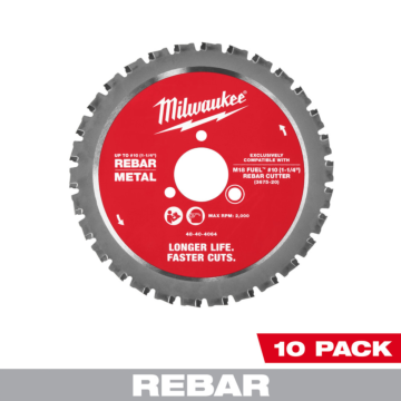 Milwaukee Tool Rebar Cutting Blade #10 (1-1/4 in.) 10pk