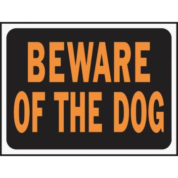 HY-KO Hy-Ko 9x12 Plastic Sign, Beware Of The Dog