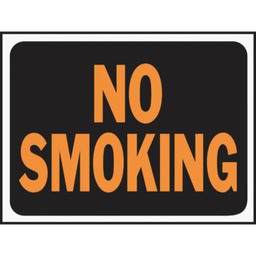 HY-KO Hy-Ko 9x12 Plastic Sign, No Smoking