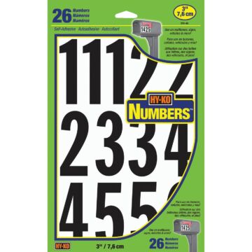 HY-KO Hy-Ko 3 In. Self-Adhesive Assortment Numbers