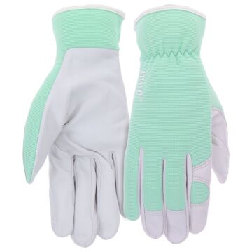 mud MD72001MT-W-ML Gloves, Women's, M/L, Spandex Back, Mint