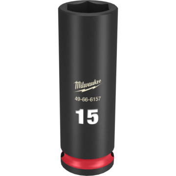 Milwaukee SHOCKWAVE™ Impact Duty 3/8" Drive 15MM Deep 6 Point Socket