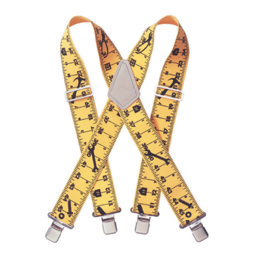 Heavy-Duty Tape Rule Elastic Suspenders