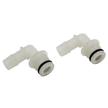 Delavan 3/4" QA x 1/2" Hose Barb 90deg Quick Attach Fitting