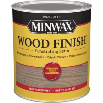 Minwax Penetrating Stain Wood Finish, Rustic Beige, 1 Qt.