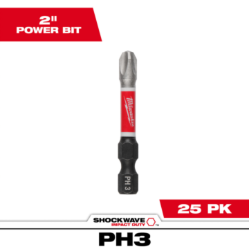 SHOCKWAVE™ Impact Duty Phillips #3 Power Bit