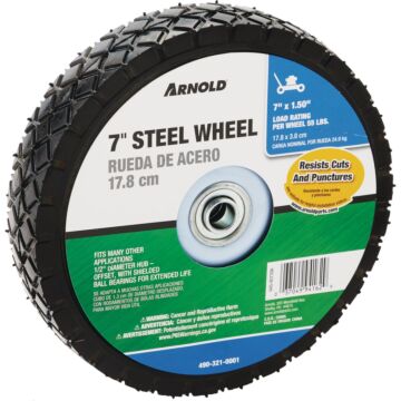 Arnold 7 In. x 1.5 In. Offset Hub Wheel