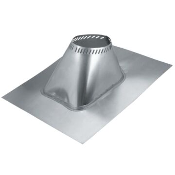 SELKIRK 6 In. Aluminum Adjustable Roof Pipe Flashing, 6/12 to 12/12 Roof Pitch