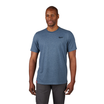 Milwaukee FREEFLEX™ Hybrid Work Tee - Short Sleeve - Blue