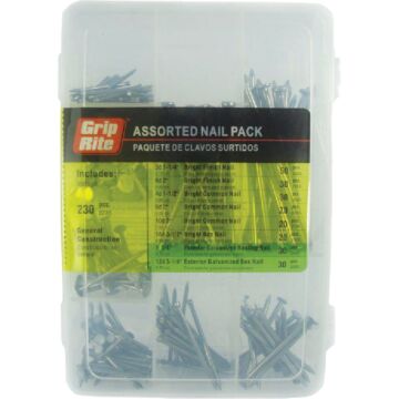 Grip-Rite Steel Nail Assortment Kit (230 Pcs.)
