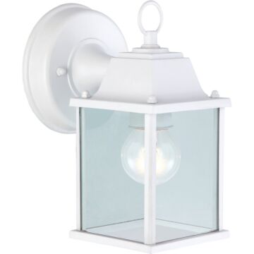 Home Impressions 100W Incandescent White Lantern Outdoor Wall Light Fixture