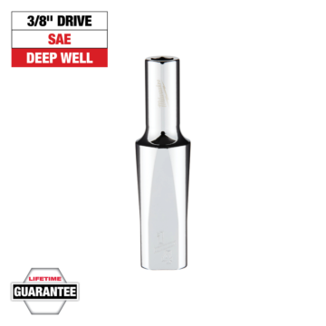 Milwaukee 3/8" Drive 1/4" SAE Deep Socket with FOUR FLAT™ Sides
