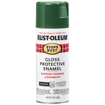 Stops Rust® Spray Paint and Rust Prevention - Protective Enamel Spray Paint - 12 oz. Spray - Hunter Green