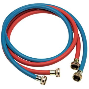 Knox Rubber Red/Blue 5 ft L Rubber Washing Machine Hose