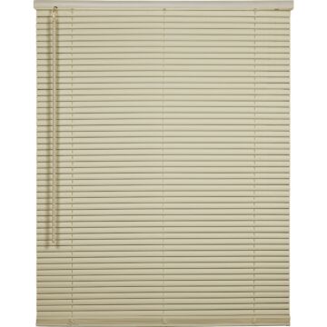 Home Impressions 23 In. x 42 In. x 1 In. Ivory Vinyl Light Filtering Cordless Mini Blind