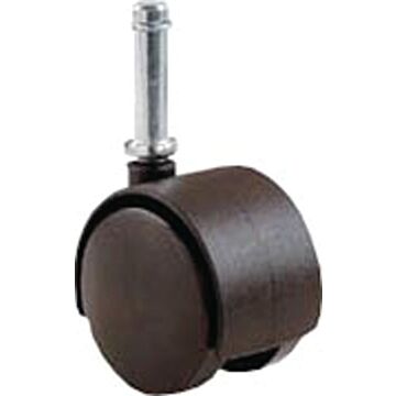 Shepherd Hardware 9673 Swivel Caster, Stem Mounting, 2 in Dia Wheel, Nylon Wheel (Black) 75 lb Load Capacity