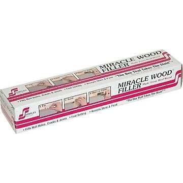 Staples Miracle Wood 942 Wood Filler, Putty, Strong Solvent, Natural, 1.75 oz Tube