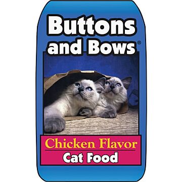 Buttons and Bows 10224 Cat Food, Chicken Flavor, 20 lb Bag