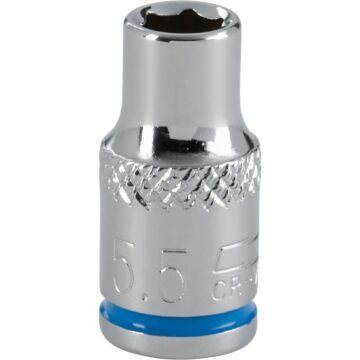 Channellock 1/4 In. Drive 5.5 mm 6-Point Shallow Metric Socket