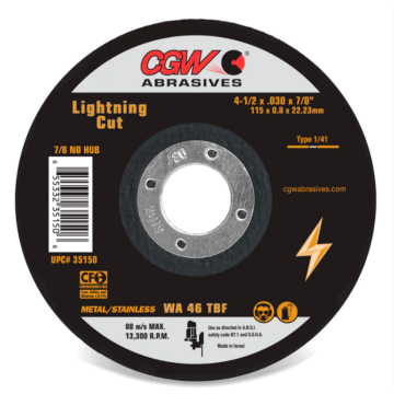 Lightning Cut Wheel 4.5x.030x7/8