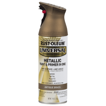 Universal Premium Spray Paint - Metallic Spray Paint - 11 oz. Spray - Antique Brass